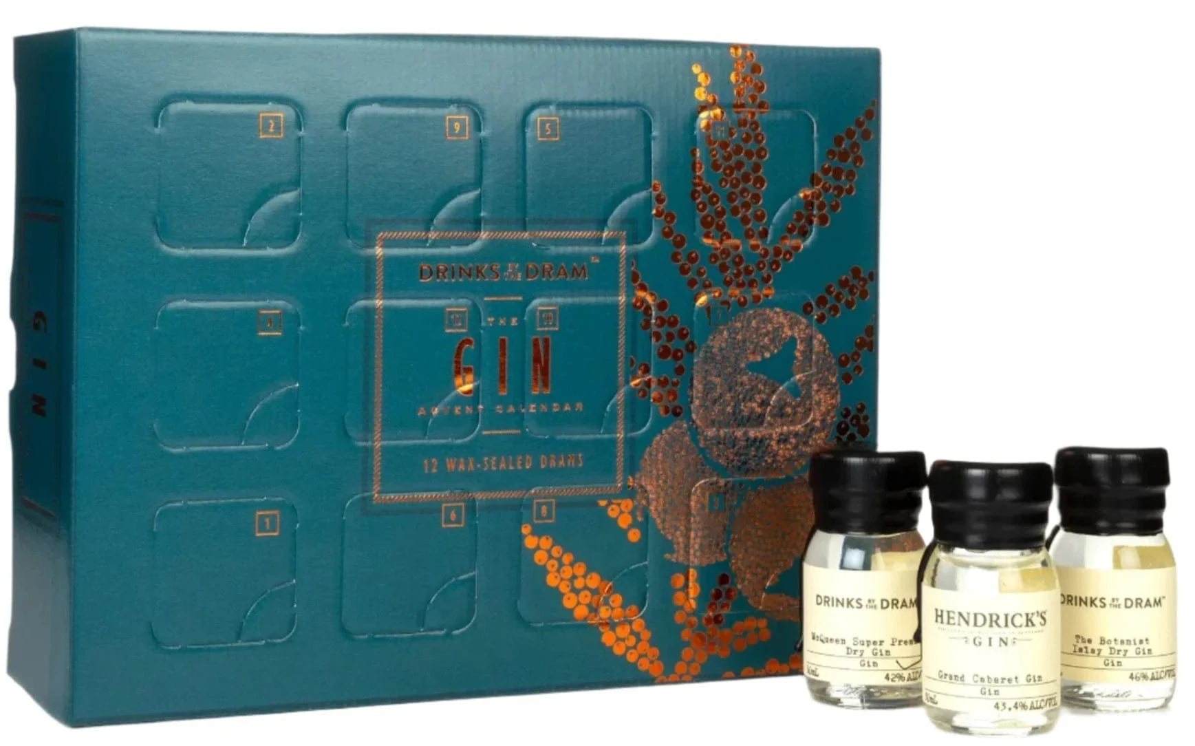 Drinks by the Dram 12 Day Gin Advent Calendar 12x3cl