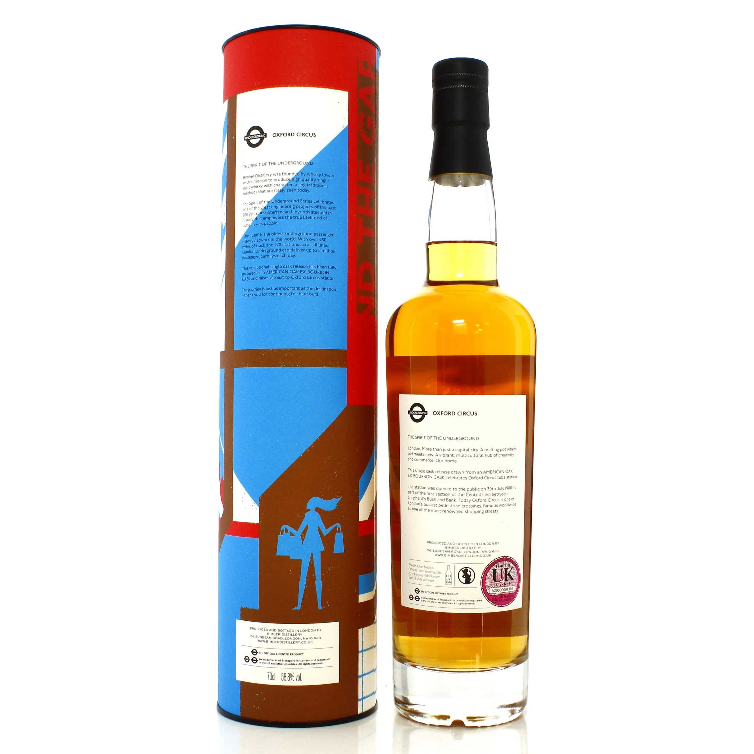 Bimber Single Cask #172 The Spirit of the Underground - Oxford Circus 70cl - Image 2
