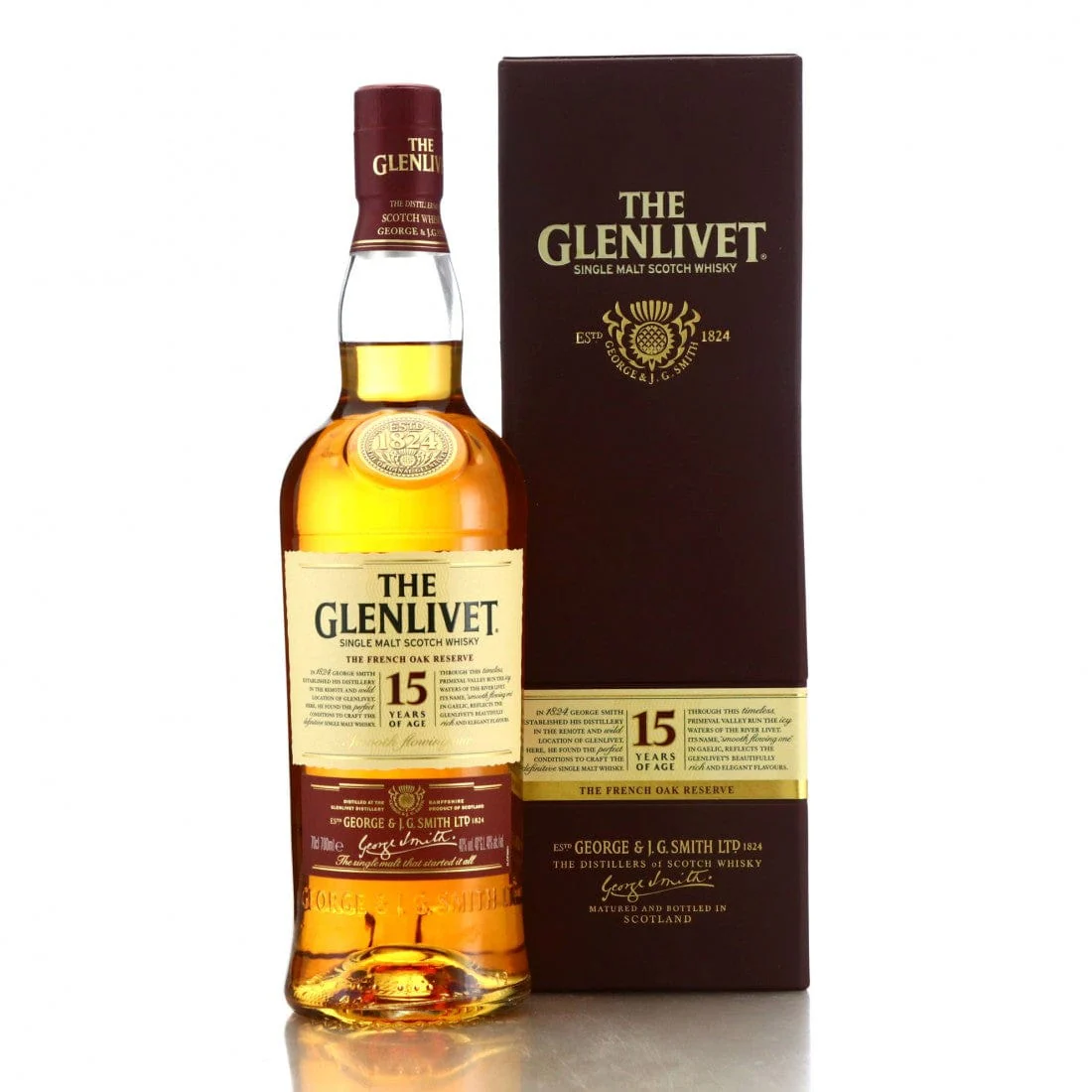 Glenlivet 15 Year Old French Oak Reserve (Old Design) 70cl