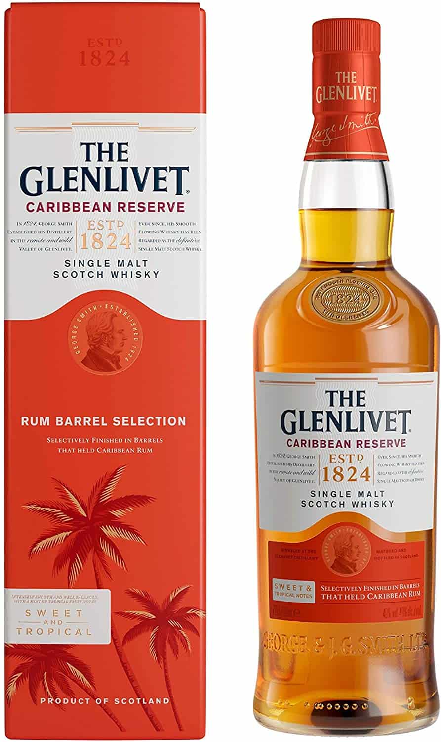 Glenlivet Caribbean Reserve Single Malt Scotch Whisky 70cl