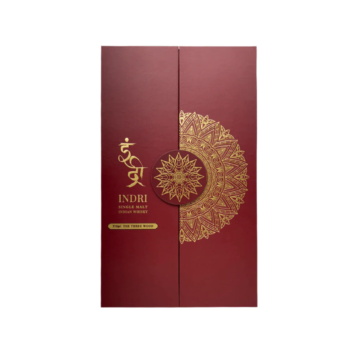 Indri Trini Three Wood Single Malt Indian Whisky Gift Set 70cl - Image 2