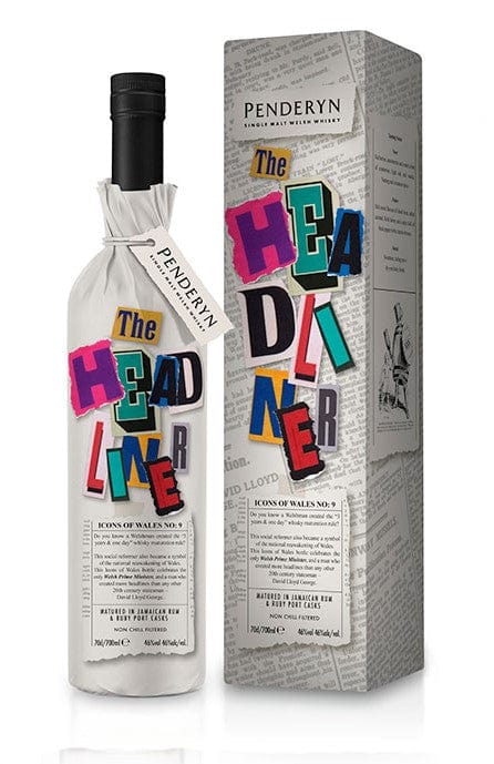 Penderyn The Headliner Icons of Wales #9 Single Malt Welsh Whisky 70cl