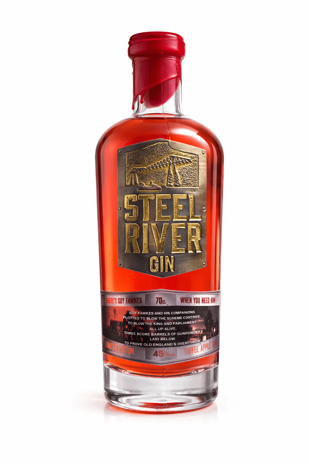 Steel River Guy Fawkes Toffee Apple Gin 70cl