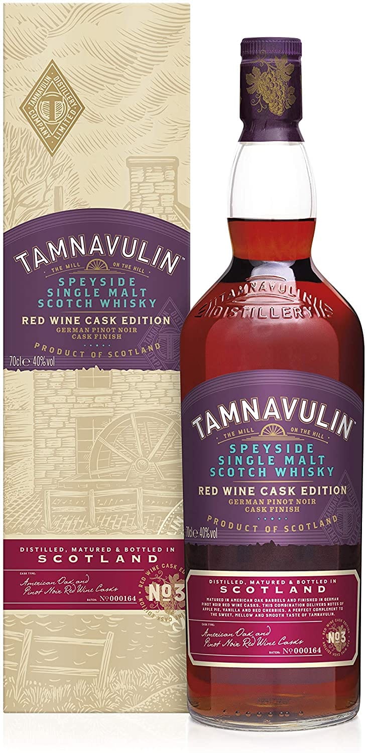 Tamnavulin Speyside Single Malt Scotch Whisky - German Pinot Noir Red Wine Edition 70cl