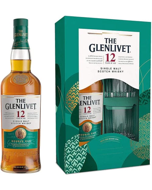 Glenlivet 12 Year Old Single Malt Scotch Whisky & Glasses Gift Set 70cl
