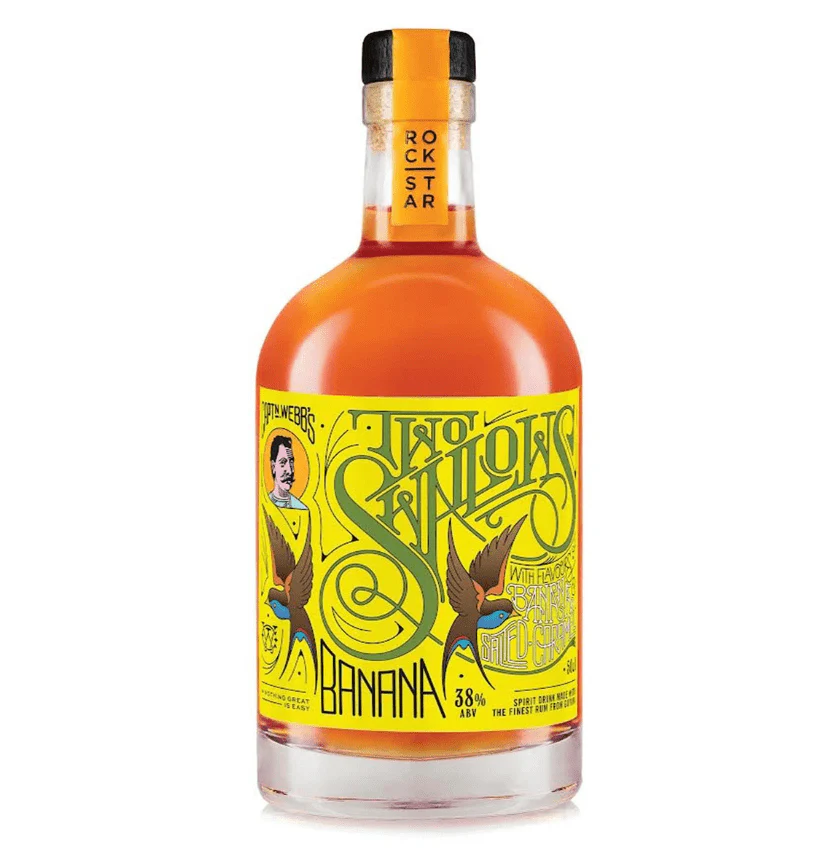 Two Swallows Banana & Salted Caramel Spiced Rum 50cl